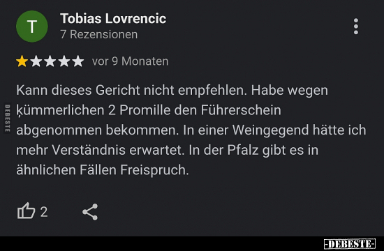 Kann dieses Gericht nicht empfehlen.. - Lustige Bilder | DEBESTE.de