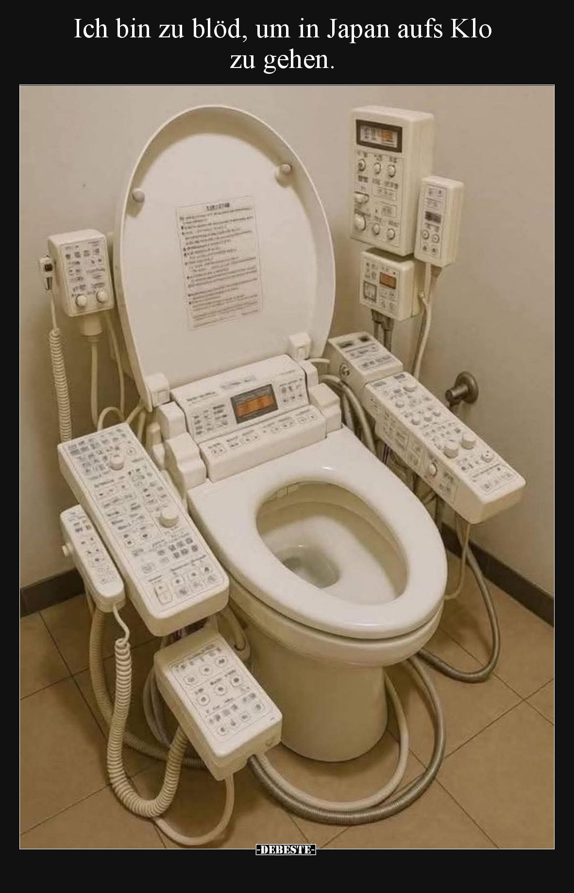 Ich bin zu blöd, um in Japan aufs Klo zu gehen.
