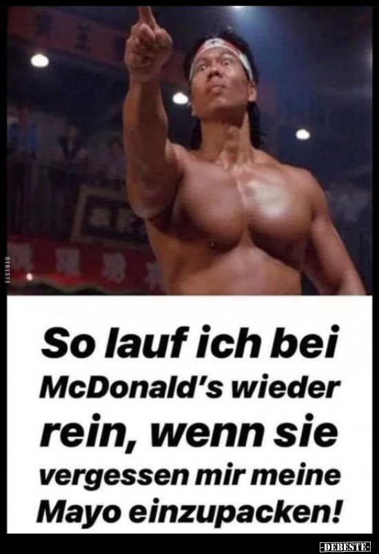 So lauf ich bei McDonald's wieder rein, wenn sie vergessen.. - Lustige Bilder | DEBESTE.de