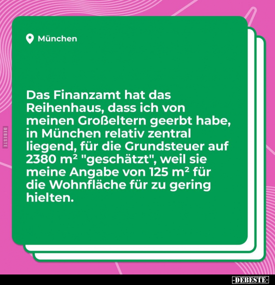 Das Finanzamt hat das Reihenhaus.. - Lustige Bilder | DEBESTE.de