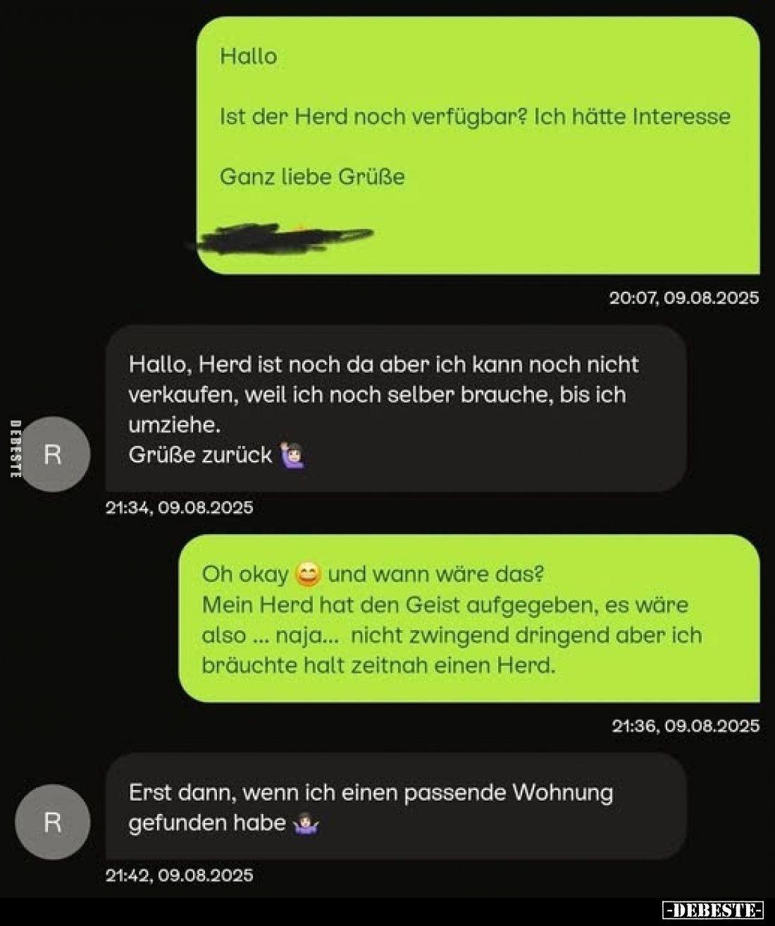 Hallo.
Ist der Herd noch verfügbar? Ich hätte Interesse.
Ganz liebe Grüße.
-
Hallo, Herd ist noch da aber ich kann noch n...