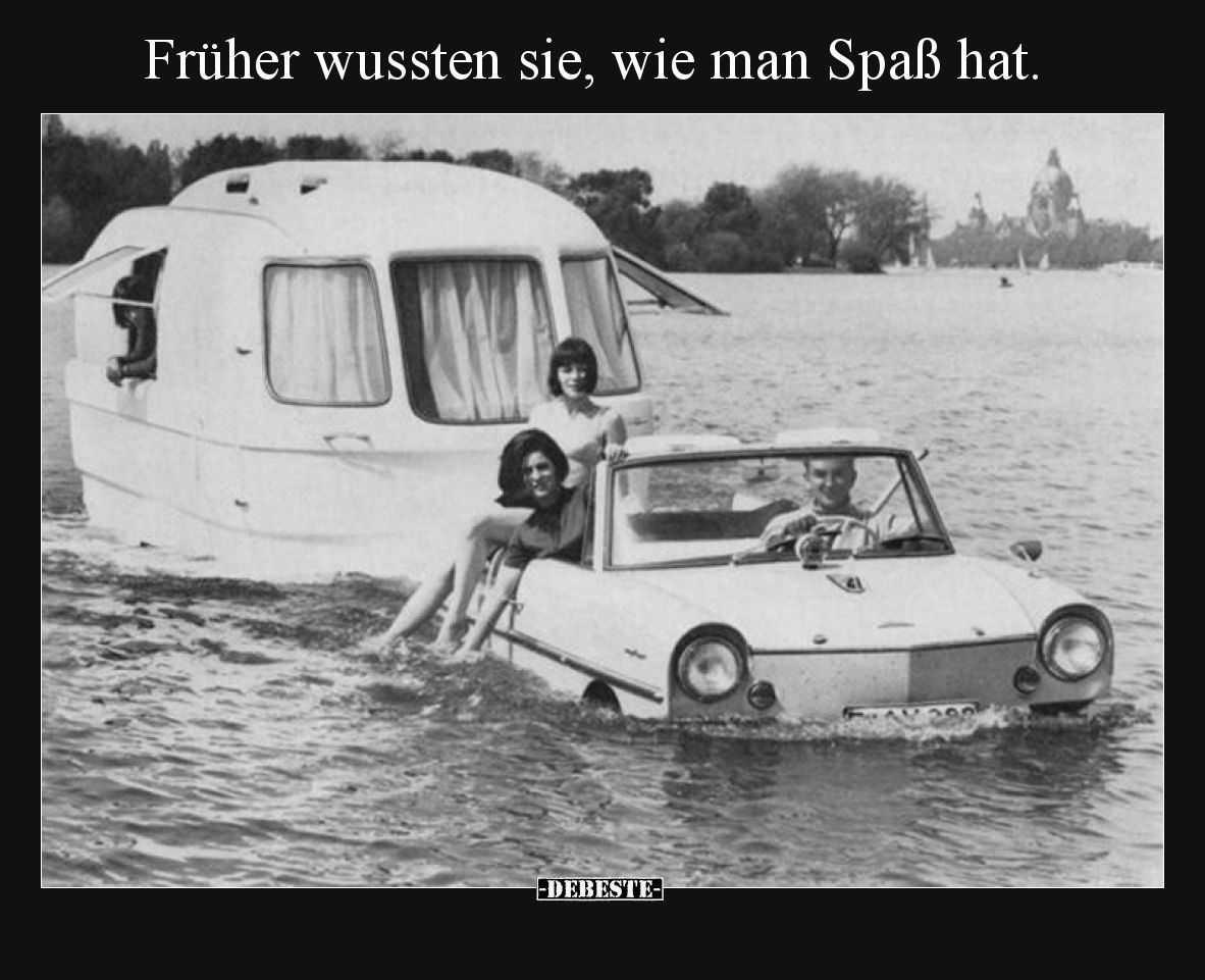 Früher wussten sie, wie man Spaß hat.