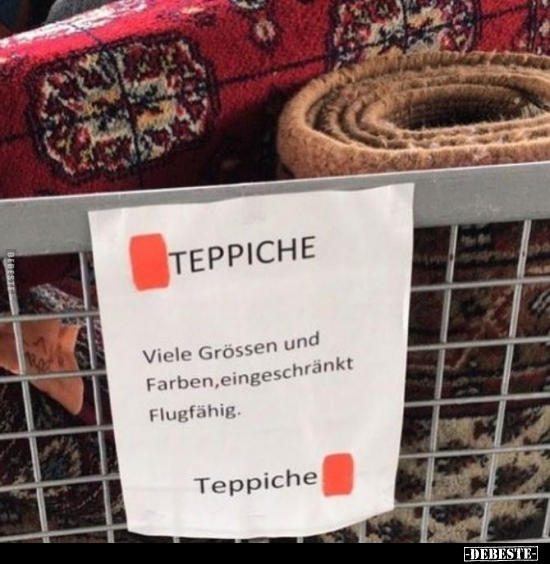 Teppiche... Viele Grössen und Farben, eingeschränkt.. - Lustige Bilder | DEBESTE.de