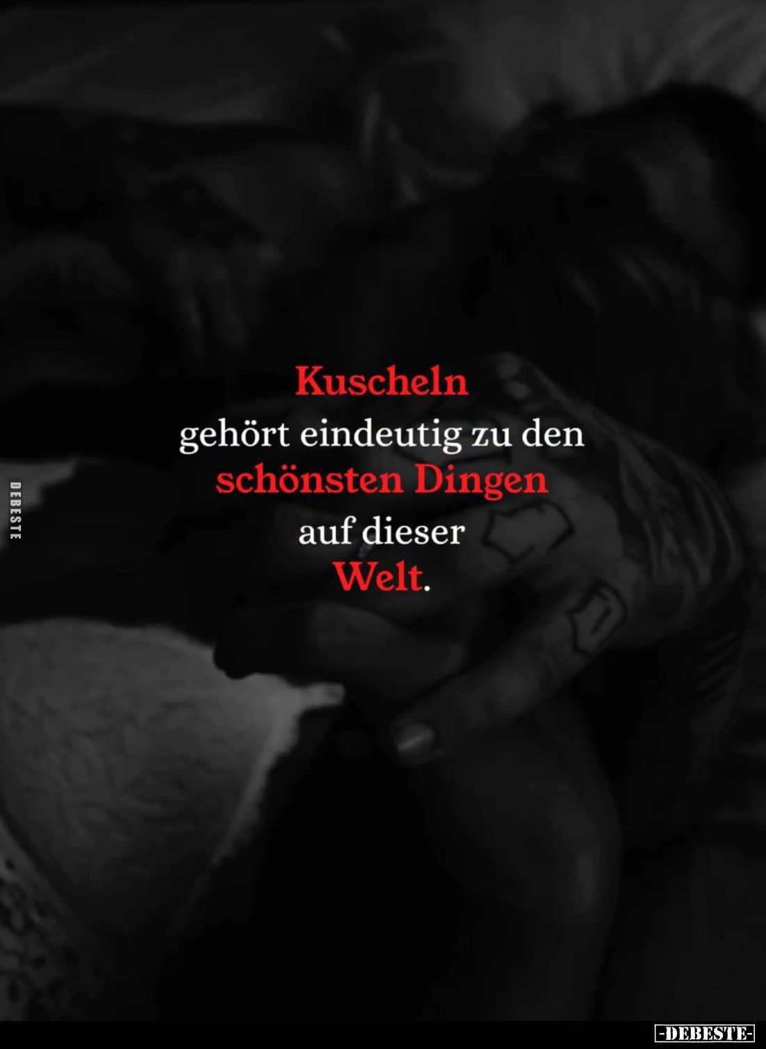 Kuscheln gehört eindeutig zu den schönsten Dingen auf dieser Welt.