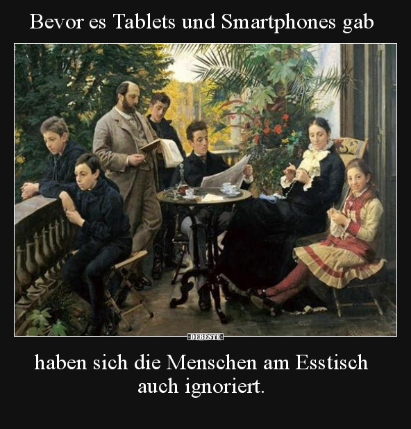 Bevor es Tablets und Smartphones gab, haben sich die.. - Lustige Bilder | DEBESTE.de