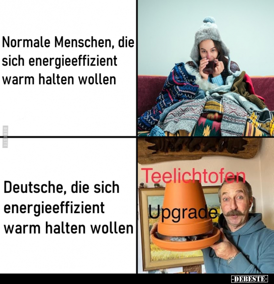 Normale Menschen, die sich energieeffizient warm halten.. - Lustige Bilder | DEBESTE.de