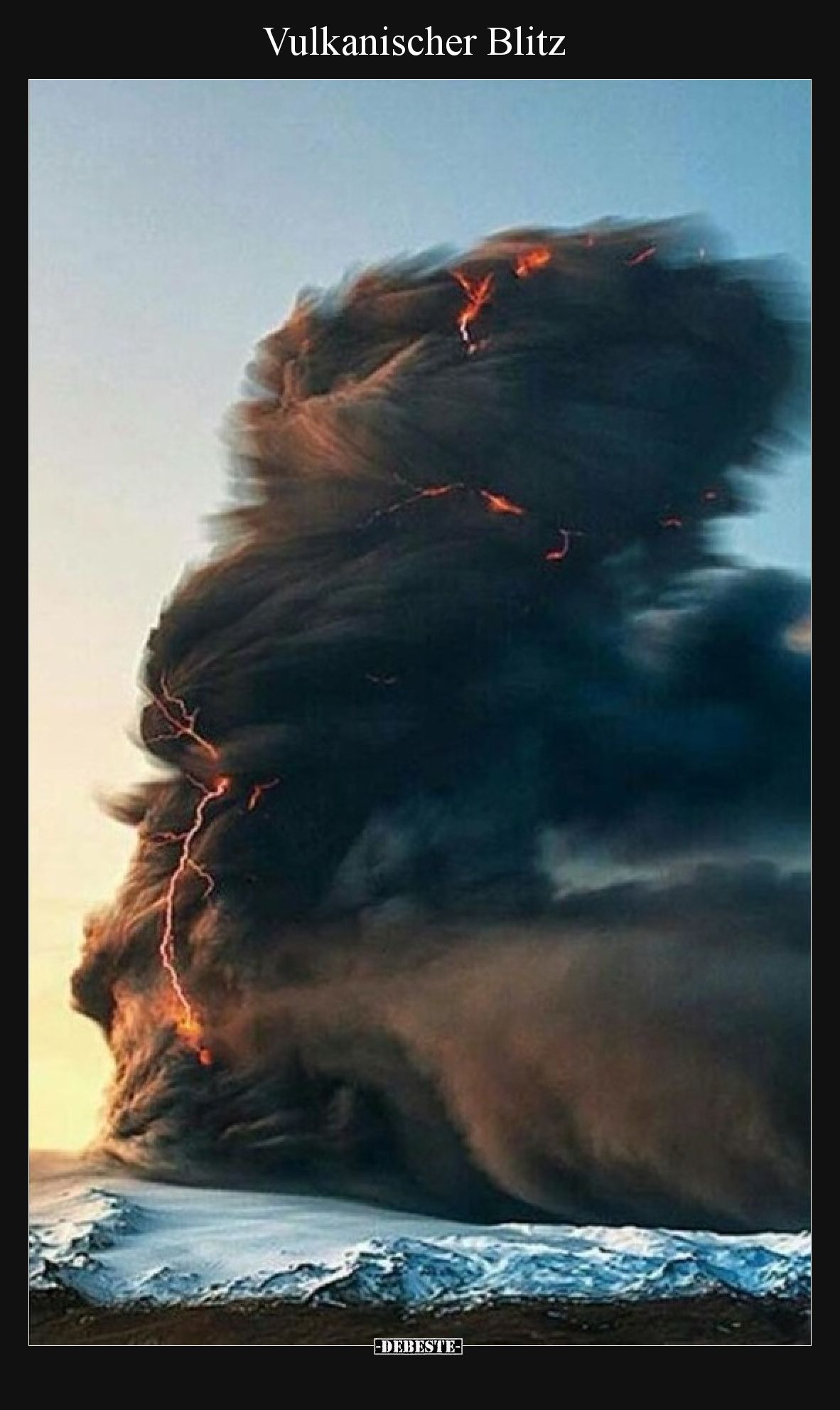 Vulkanischer Blitz