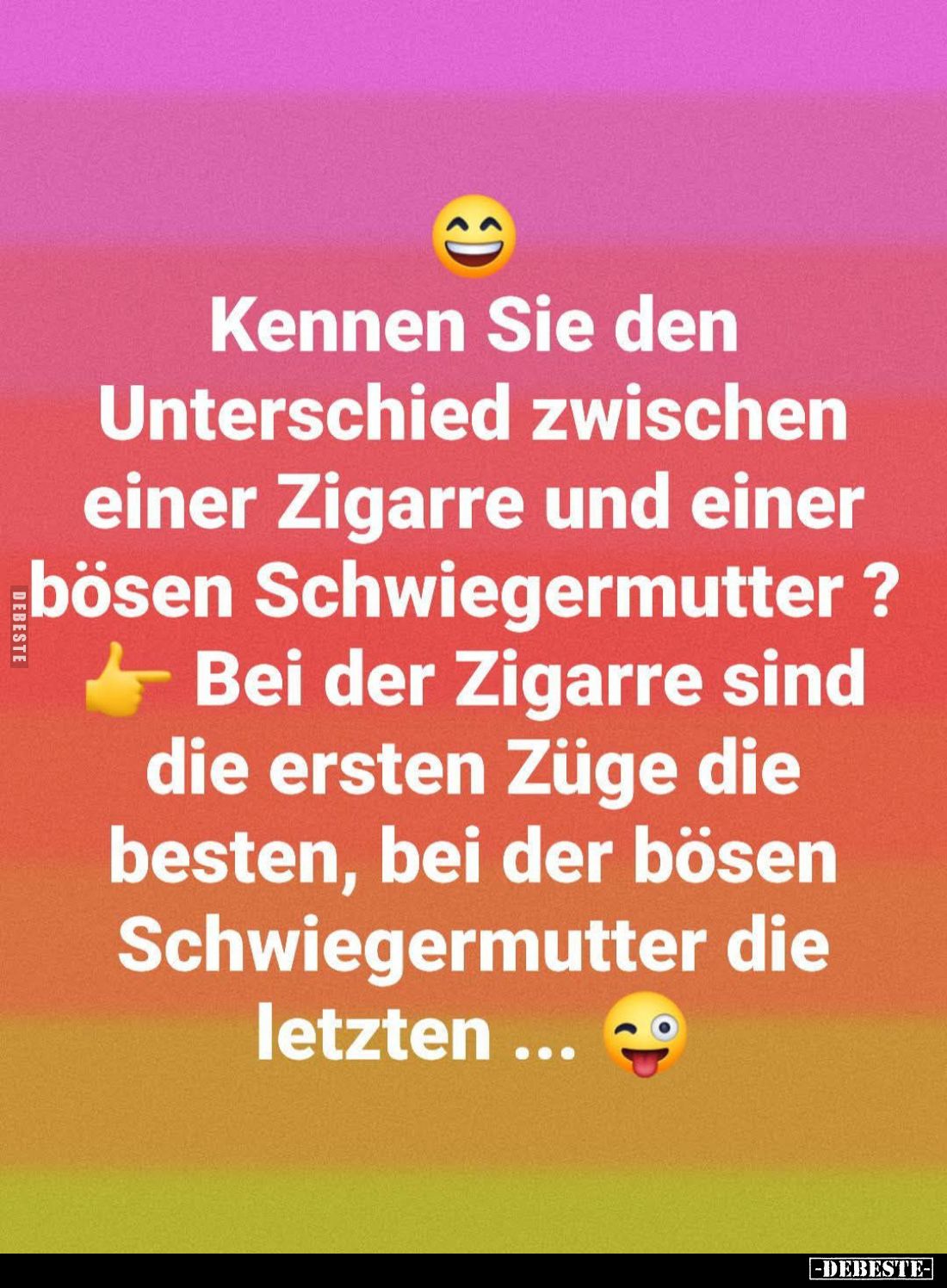Kennen Sie den Unterschied zwischen einer Zigarre und einer.. - Lustige Bilder | DEBESTE.de