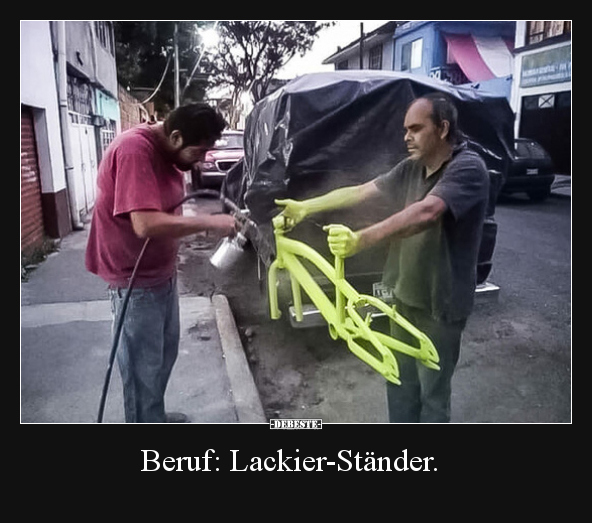 Beruf: Lackier-Ständer...