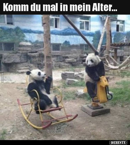 Komm du mal in mein Alter...