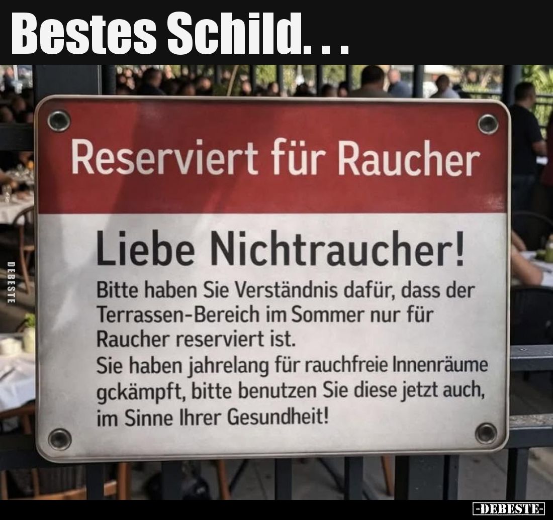 Bestes Schild.