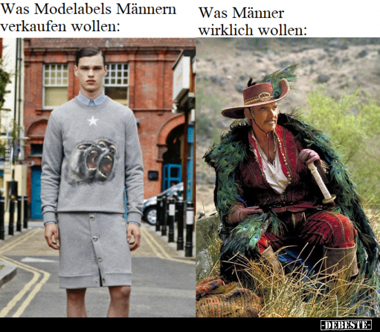 Was Modelabels Männern verkaufen wollen..