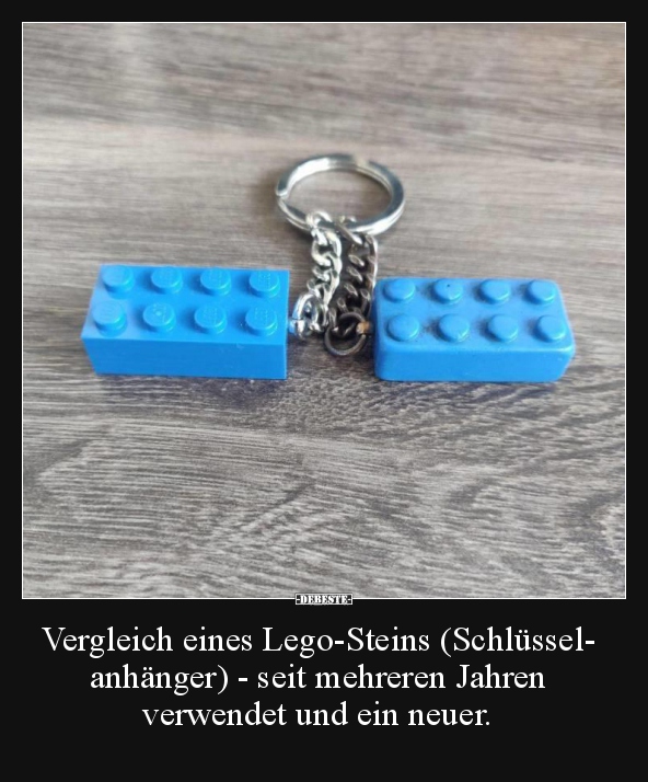 Vergleich eines Lego-Steins (Schlüsselanhänger) - seit.. - Lustige Bilder | DEBESTE.de