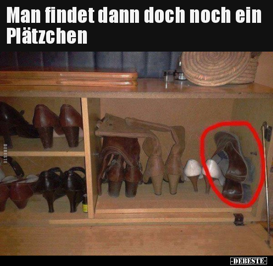 Man findet dann doch noch ein Plätzchen..