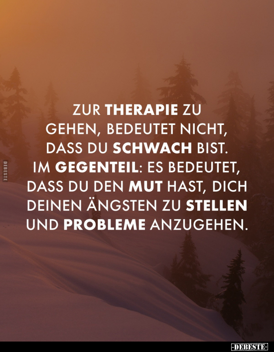 Zur Therapie zu gehen, bedeutet nicht.. - Lustige Bilder | DEBESTE.de