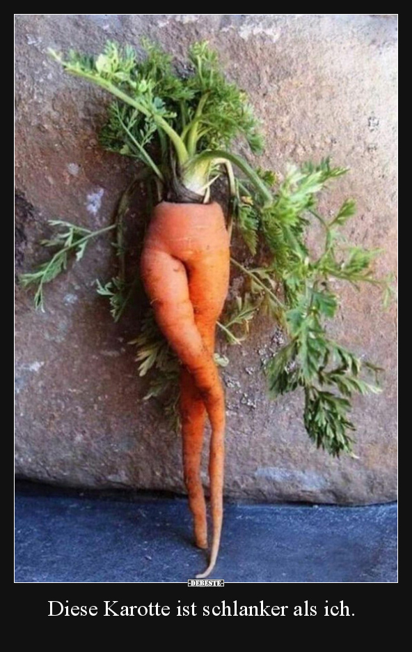 Diese Karotte ist schlanker als ich... - Lustige Bilder | DEBESTE.de