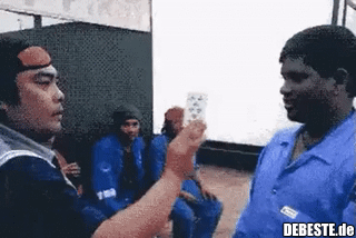 Er kann es kaum glauben..