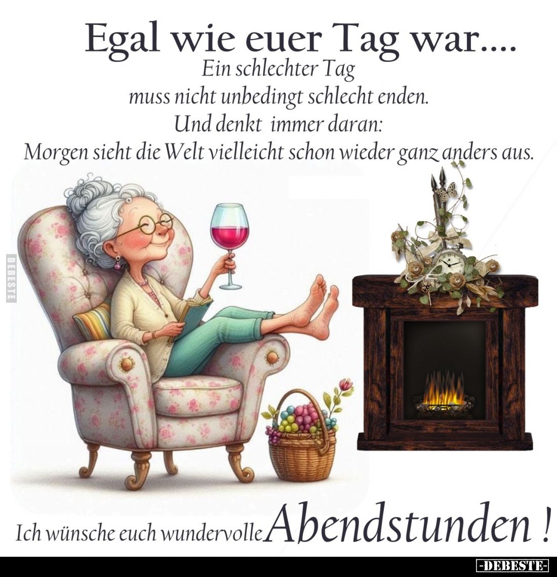 Egal wie euer Tag war....
Ein schlechter Tag muss nicht unbedingt schlecht enden. Und denkt immer daran: Morgen sieht die We...