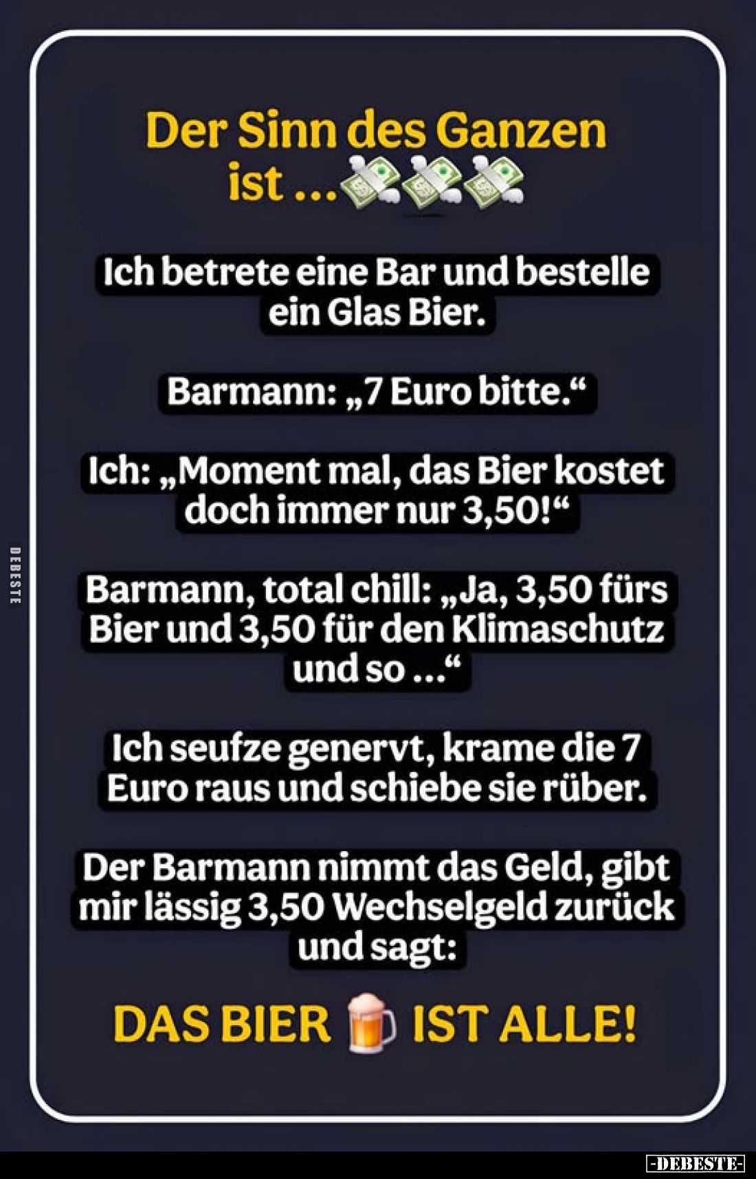 Der Sinn des Ganzen ist... - Lustige Bilder | DEBESTE.de