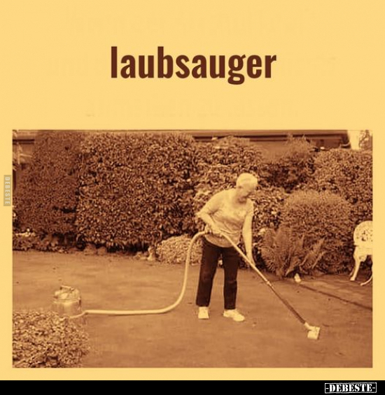 Laubsauger.. - Lustige Bilder | DEBESTE.de