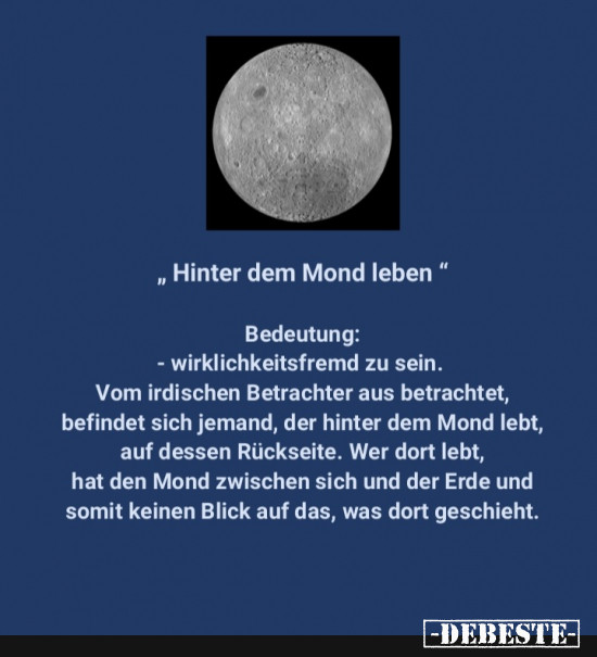 Hinter dem Mond leben - Lustige Bilder | DEBESTE.de