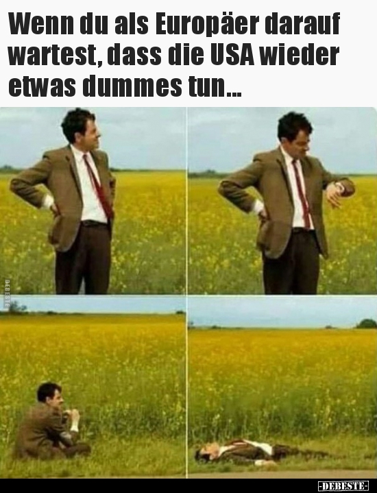 Wenn du als Europäer darauf wartest, dass die USA wieder..