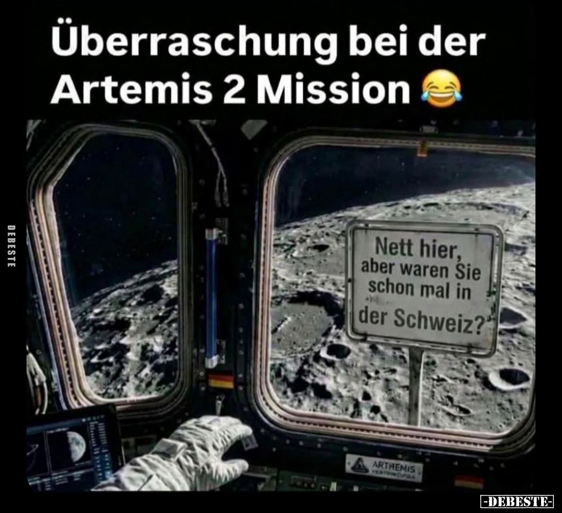 Überraschung bei der Artemis 2 Mission... - Lustige Bilder | DEBESTE.de