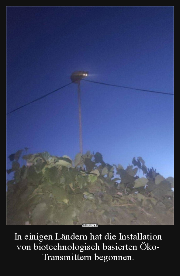 In einigen Ländern hat die Installation von..