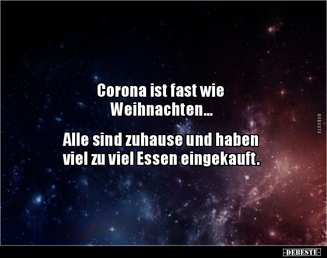 Corona ist fast wie Weihnachten... - Lustige Bilder | DEBESTE.de