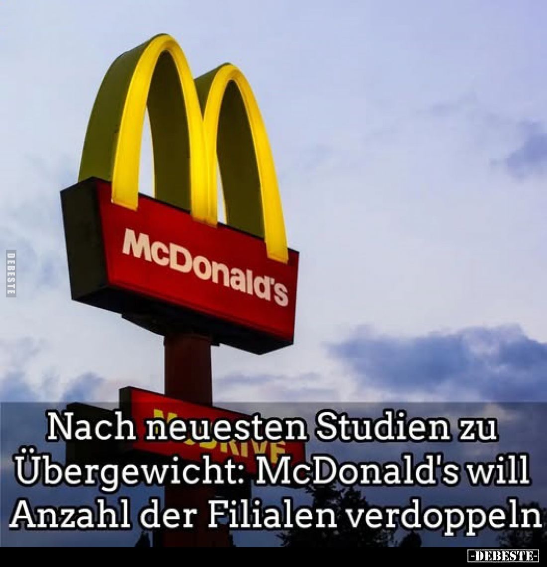 Nach neuesten Studien zu Übergewicht: McDonald's will Anzahl der Filialen verdoppeln