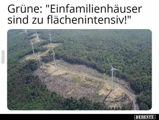 Grüne: "Einfamilienhäuser sind zu flächenintensiv!".. - Lustige Bilder | DEBESTE.de