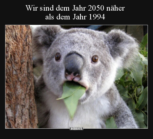 Wir sind dem Jahr 2050 näher als dem Jahr 1994