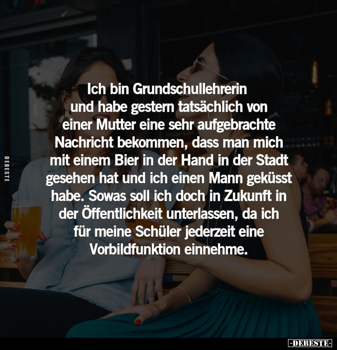 Ich bin Grundschullehrerin und habe gestern tatsächlich von einer Mutter eine sehr aufgebrachte Nachricht bekommen, dass man ...