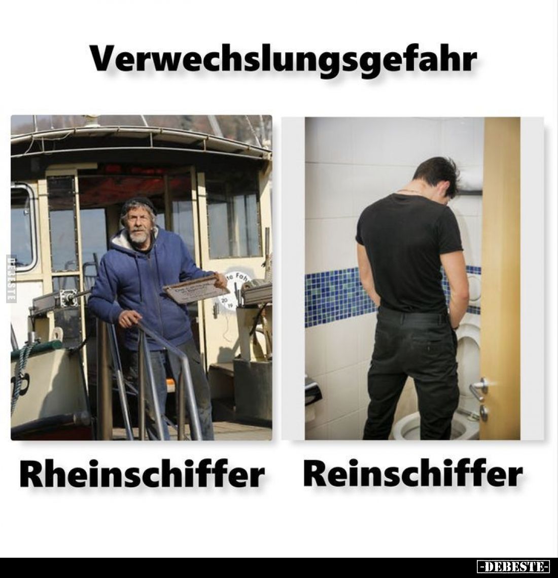 Verwechslungsgefahr:
Rheinschiffer.