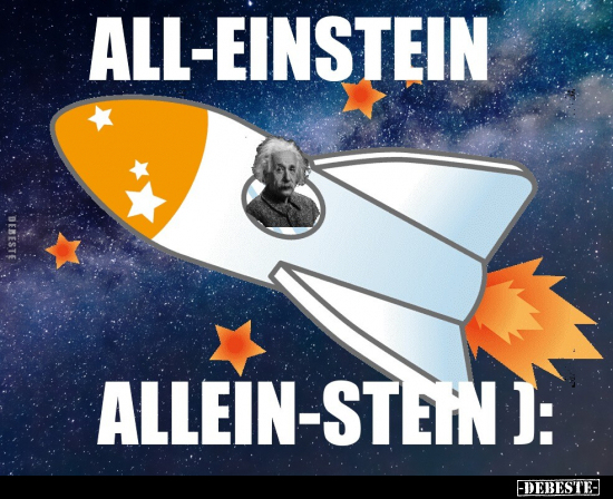 All-Einstein - Allein-Stein.. - Lustige Bilder | DEBESTE.de