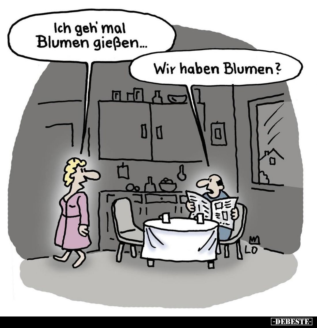 Ich geh mal Blumen gießen... - Lustige Bilder | DEBESTE.de