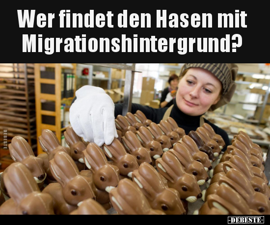Wer findet den Hasen mit Migrationshintergrund?.. - Lustige Bilder | DEBESTE.de