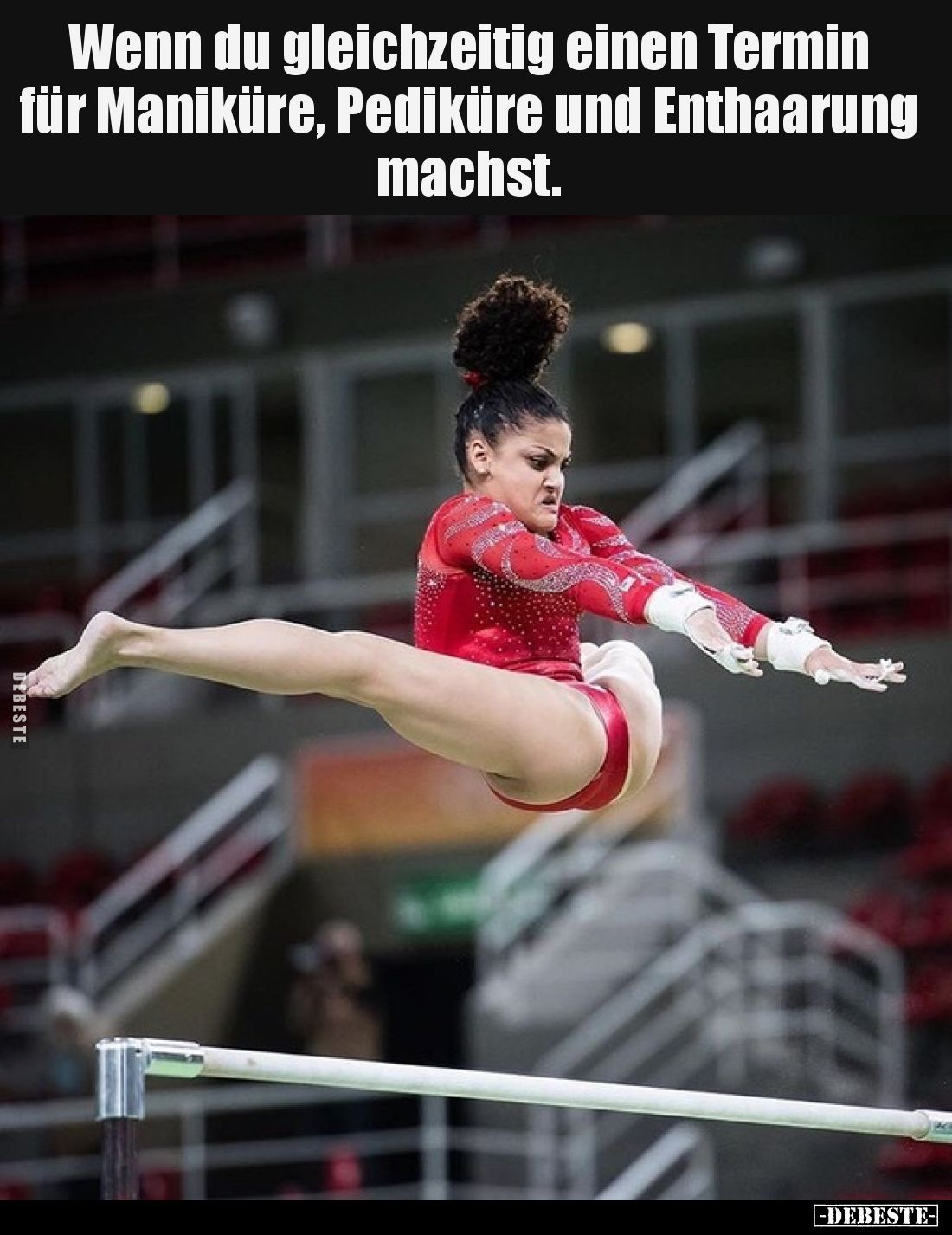 Wenn du gleichzeitig einen Termin für Maniküre, Pediküre und Enthaarung machst.