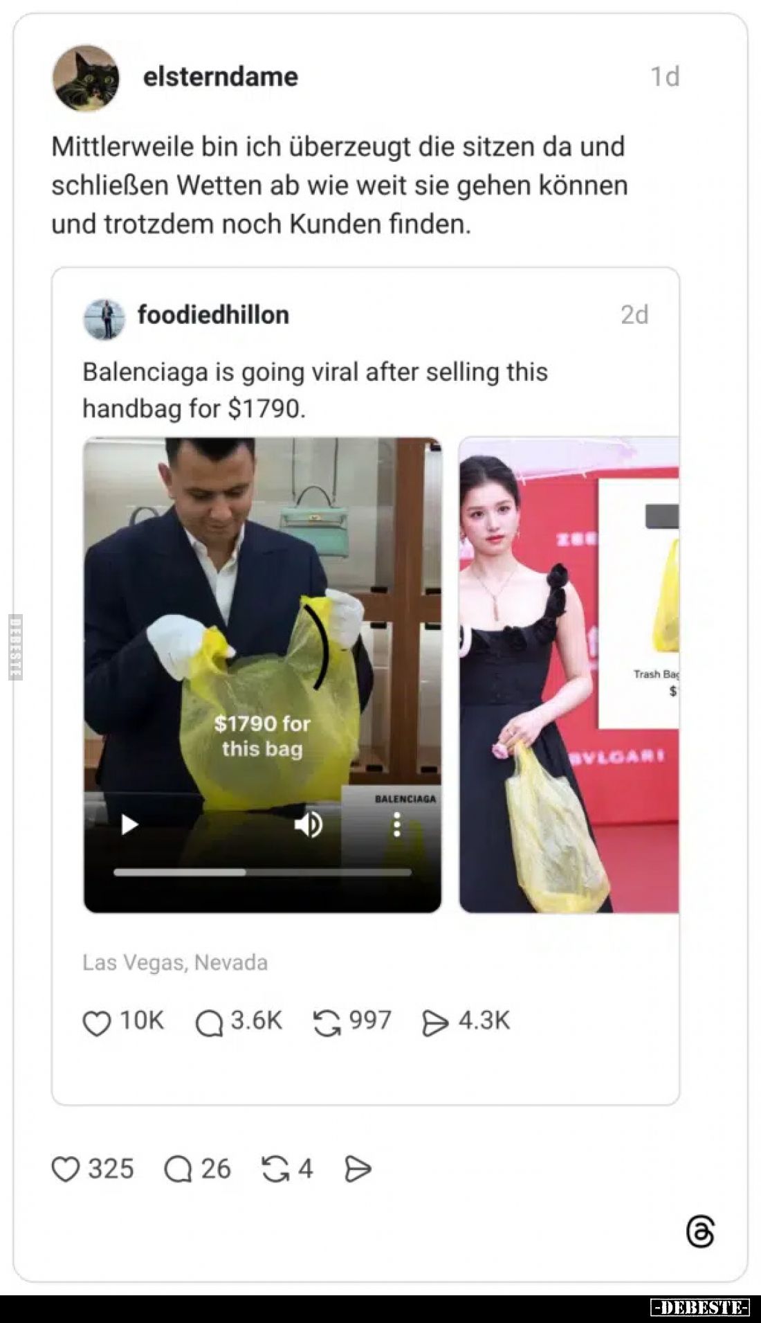 Mittlerweile bin ich überzeugt die sitzen da und schließen Wetten ab wie weit sie gehen können und trotzdem noch Kunden finde...