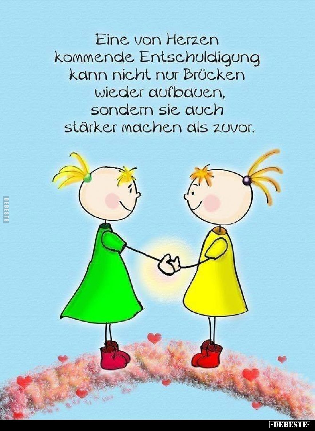 Eine von Herzen kommende Entschuldigung kann nicht nur Brücken wieder aufbauen, sondern sie auch stärker machen als zuvor.