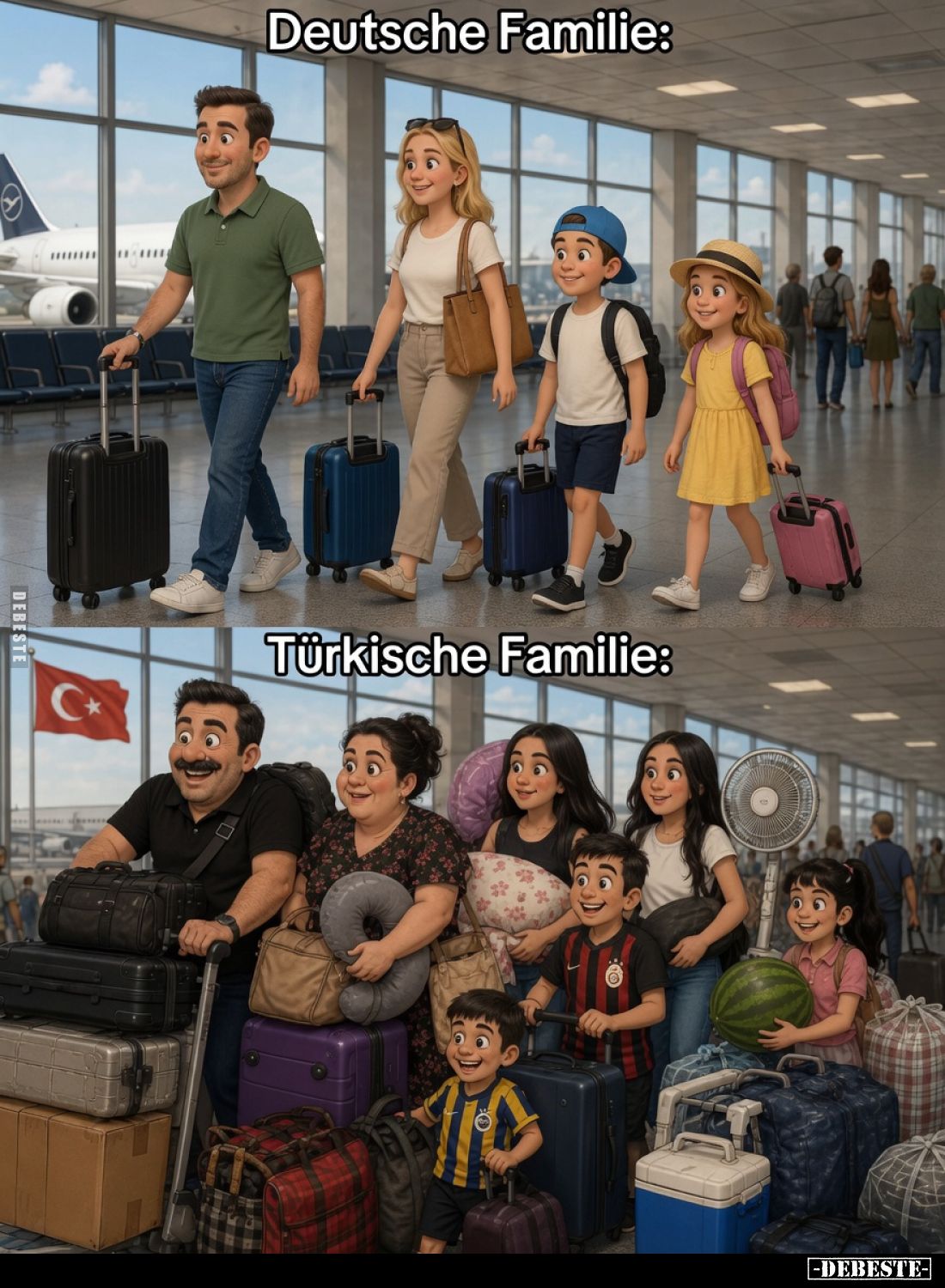 Deutsche Familie: /
Türkische Familie:
