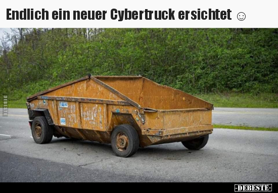 Endlich ein neuer Cybertruck ersichtet.. - Lustige Bilder | DEBESTE.de