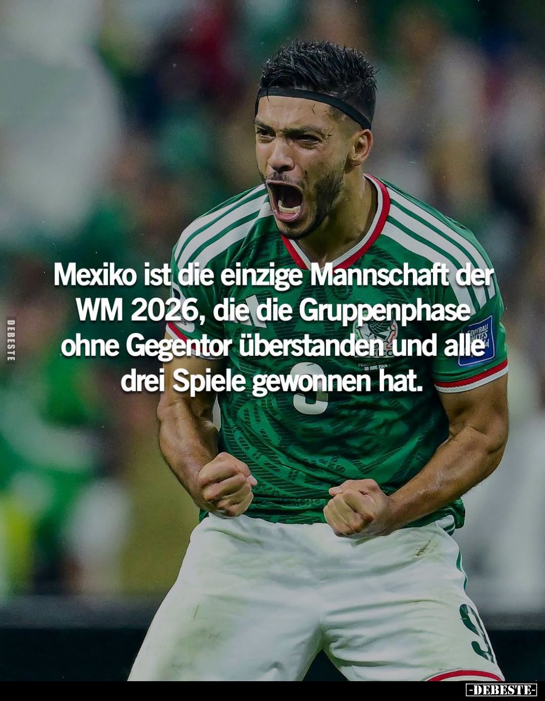 Mexiko ist die einzige Mannschaft der WM 2026, die die Gruppenphase ohne Gegentor überstanden und alle drei Spiele gewonnen h...