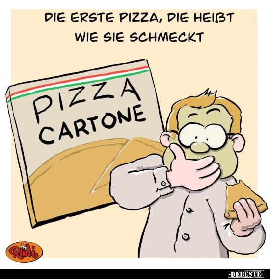 Die erste Pizza, die heißt wie sie schmeckt.. - Lustige Bilder | DEBESTE.de