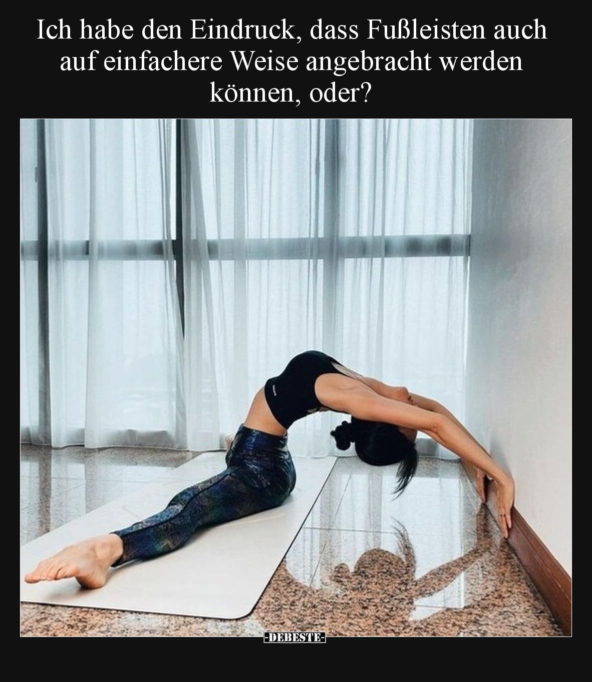 Ich habe den Eindruck, dass Fußleisten auch auf einfachere Weise angebracht werden können, oder?