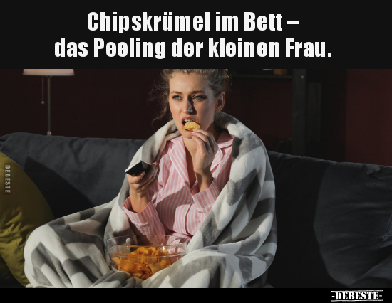 Chipskrümel im Bett.. - Lustige Bilder | DEBESTE.de