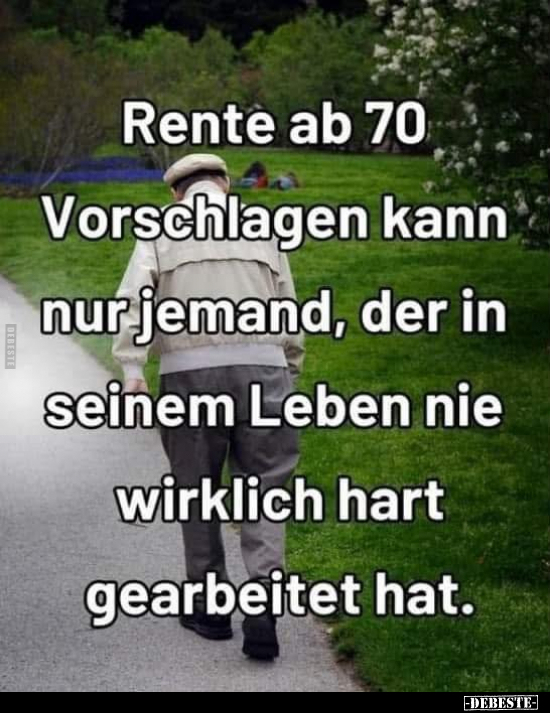 Rente, Leben