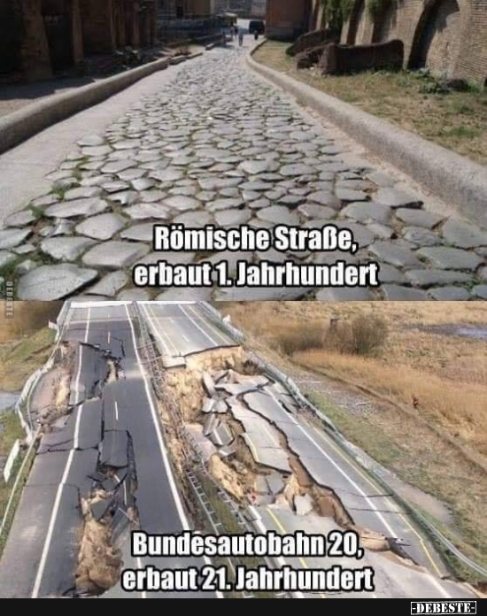 Römische Straße, erbaut 1. Jahrhundert... - Lustige Bilder | DEBESTE.de