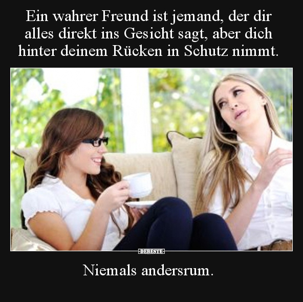 Ein wahrer Freund ist jemand, der dir alles direkt ins.. - Lustige Bilder | DEBESTE.de