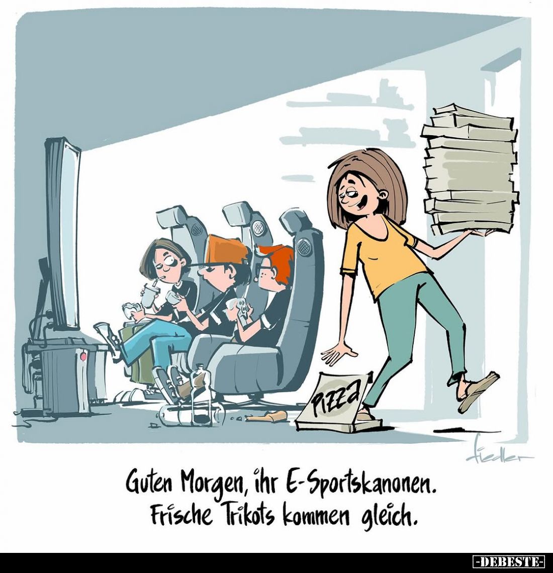 Guten Morgen, ihr E-Sportskanonen. Frische Trikots kommen gleich.